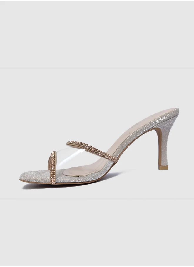 Vincci One Strap Mid Heel Sandals