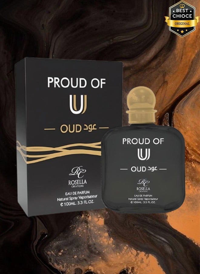 Rosella Proud Of U Oud Perfume For Unisex 100ml EDP - Image 1