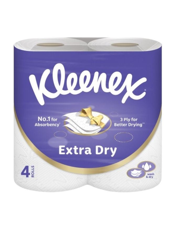 Kleenex Extra Dry Toilet Paper 140 Sheets Pack of 4  - Image 1