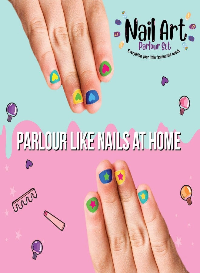 Funskool Handycrafts Funskool Nail Art, Parlour Set, DIY Kit, Art and Craft Set for Kids, Learning, Fun & Engaging Activity for Childrens, Multicolour, Gift Set for Kids, Age 6+ Years - Image 5