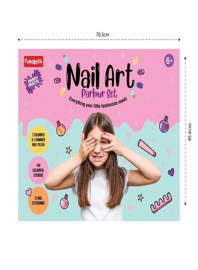 Funskool Handycrafts Funskool Nail Art, Parlour Set, DIY Kit, Art and Craft Set for Kids, Learning, Fun & Engaging Activity for Childrens, Multicolour, Gift Set for Kids, Age 6+ Years - Image 3