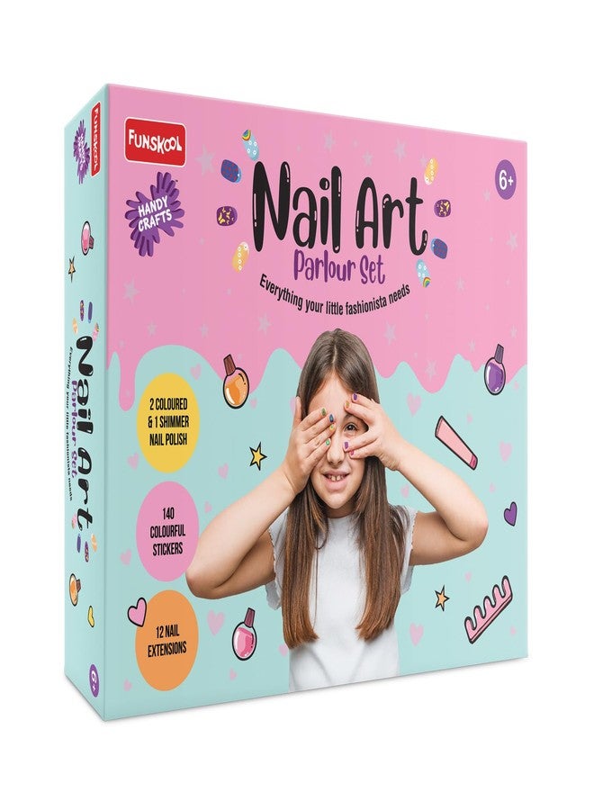 Funskool Handycrafts Funskool Nail Art, Parlour Set, DIY Kit, Art and Craft Set for Kids, Learning, Fun & Engaging Activity for Childrens, Multicolour, Gift Set for Kids, Age 6+ Years - Image 1