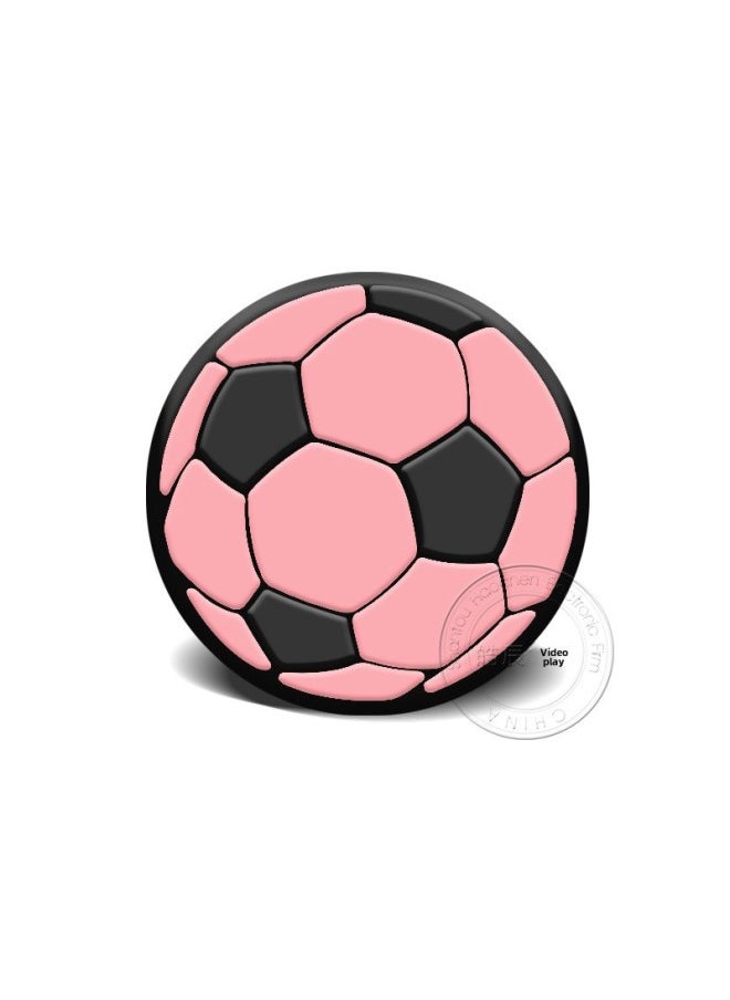 Generic - PS5PS4 Football Theme Rocker Cap Silicone Cap XBOX ONE 360 Mushroom Head Button Soft Rubber Cap-Product Color:Black Background Powder - Image 1