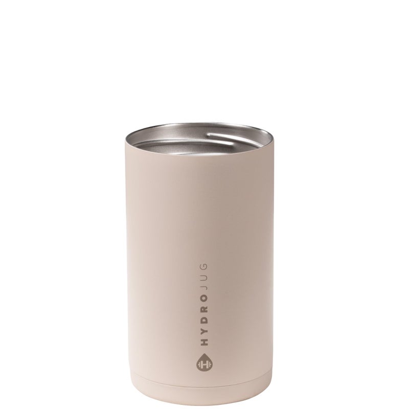 Hydrojug Standard Can Cooler - 2-In-1 Insulated Can Cooler Cup - Stainless Steel Can Holder With Non-Slip Rubber Base - Screw-Top Lid - Dishwasher Safe - 16Oz  Dune - Image 2