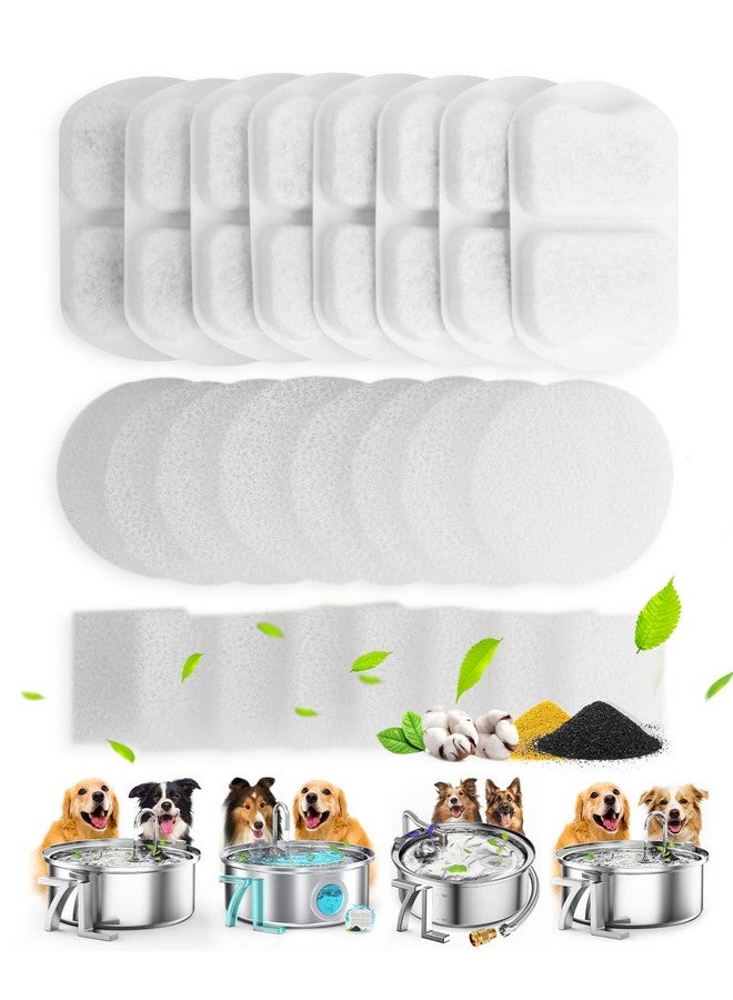 oneisall Dog Water Fountain for Large Dogs,7L/230oz/1.8G Stainless Steel Dog Fountain Super Quiet with Triple Filtration,Great for Large Dogs Cats and Multi-Pet Home (8Set Filters for 7L Dog Fountain) - Image 1