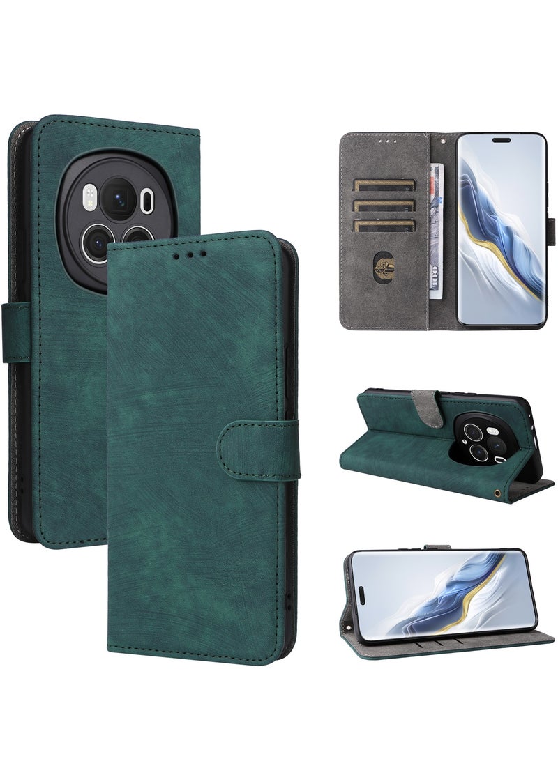 غطاء لهاتف Infinix Note 40 Pro 5G، غطاء قلاب من جلد البولي يوريثان ممتص مغناطيسي، حافظة فرشاة RFID Nti-Theft - Image 1