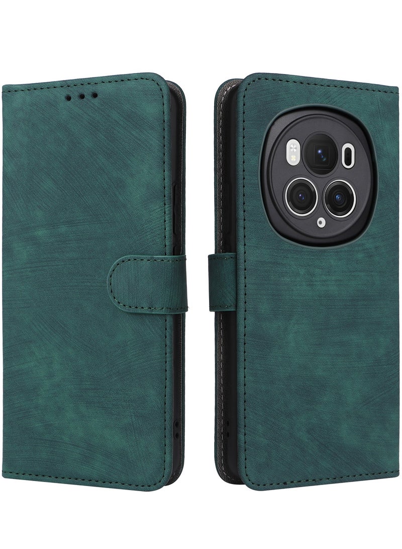 غطاء لهاتف Infinix Note 40 Pro 5G، غطاء قلاب من جلد البولي يوريثان ممتص مغناطيسي، حافظة فرشاة RFID Nti-Theft - Image 2