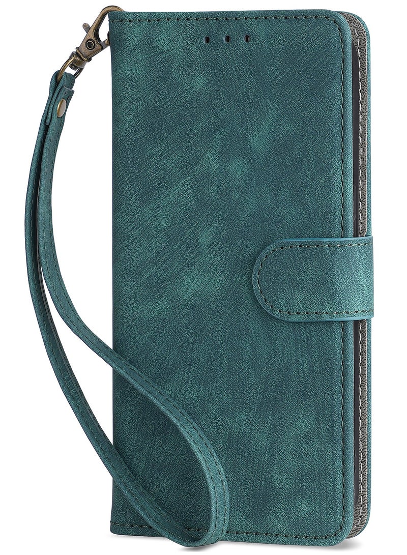 غطاء لهاتف Infinix Note 40 Pro 5G، غطاء قلاب من جلد البولي يوريثان ممتص مغناطيسي، حافظة فرشاة RFID Nti-Theft - Image 3