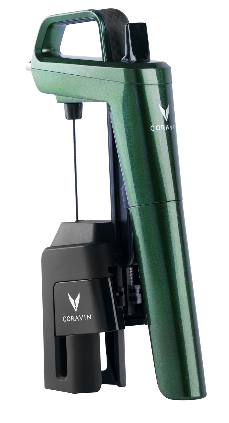 Coravin Coravin Timeless Six Plus Wine Preservation System - By-the-Glass Wine Saver - With 3 Pure Argon Gas Capsules, 6 Screw Caps & Wine Aerator - Burgundy  - Image 5