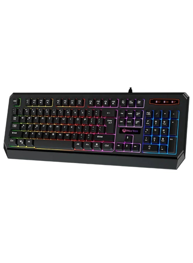 Meetion Wired Backlit Gaming Keyboard, USB, Rainbow Backlight – Model MT-K9320-A-UAR - Image 4