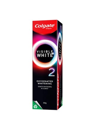 Visible White O2 Teeth Whitening Toothpaste (50G) For Noticeably Whiter Teeth Starting In 3 Days. Peppermint Sparkle With Active Technology Enamel Safe Teeth Whitening & Fresh Breath - pzsku/Z2E699FD9DDCB917883CEZ/45/_/1721721480/060c7322-b8fe-4999-adb1-c142da196cce
