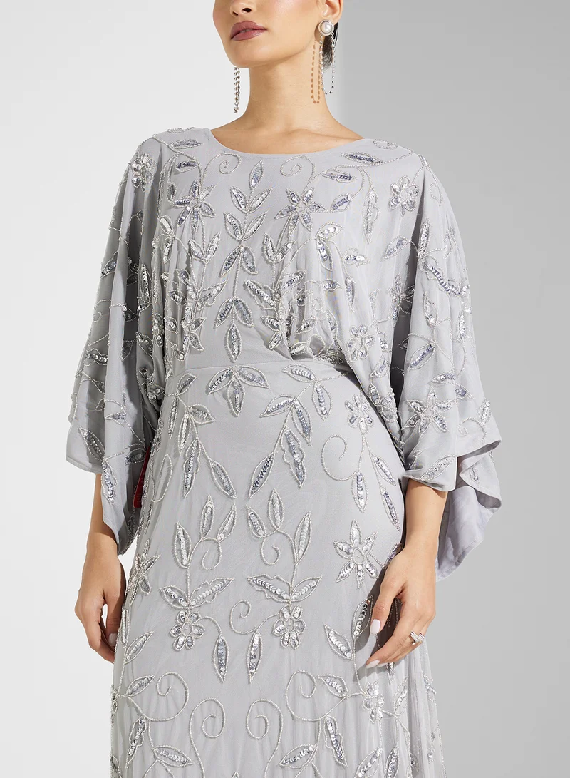 Frock and Frill Embellished Occasion Dress
