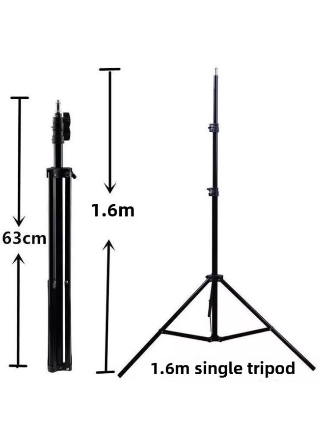 HT-18R Arm Lamp Live Bracket Fill Light Lamp Short Video Lighting Lamp Anchor Beauty LED Lamp Holder-Color:1.6 M Bracket