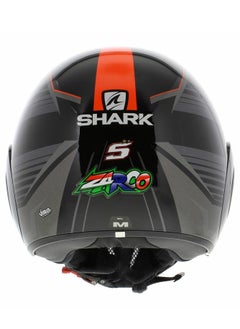 Shark Open Face Street Drak Zarco GP motorcycle helmet Medium Size  - Image 4