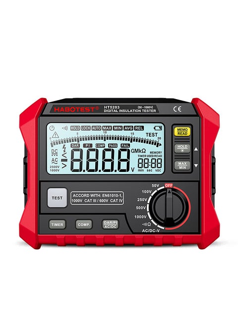 Insulation Resistance Tester Electrical Megger Insulation Resistance Tester Digital High-Precision Resistance Meter