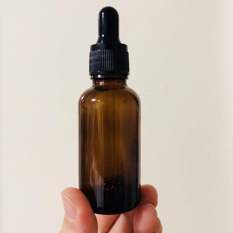 Kingrol 48 Pack Amber Glass Bottles with Glass Eye Dropper 1 oz Dropper Bottles for Essential Oils Perfumes Aromatherapy Chemistry Lab Chemicals - Image 4