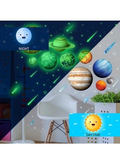 Excefore Glow in The Dark Stars and Planets for Ceiling 3D Realistic Solar System Wall Decal Stickers Bright Planet Sun Nursery Wall Sticker for Kids Space Decoration, Birthday Gift for Boys  - Image 5