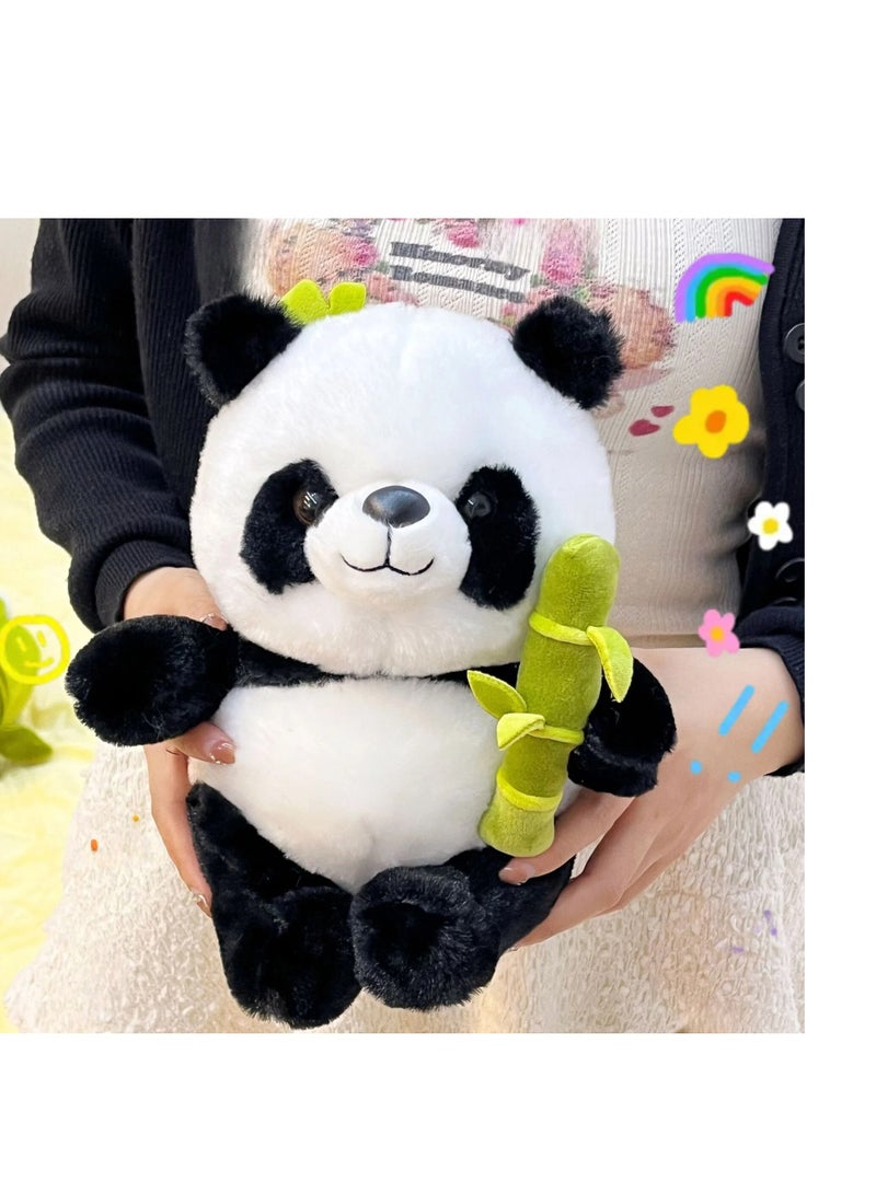 AROAQ Panda Stuffed Animals, 2 In 1 Bamboo Tube Panda Plush And Pillow, Panda Bear Plush Toys With Bamboo Stuffed Panda Plushies For Boys And Girls - Image 1