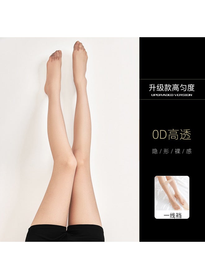 Anti-snag Durable Women's Autumn Thin Pantyhose Black Silk 0d Ultra-transparent Polka Dot Black Stockings