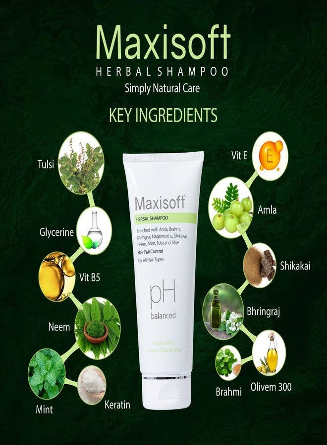 Maxisoft Herbal Shampoo| Hair Fall Control | Paraben-Free | pH Balanced| Suitable for All Hair Types | For Men & Women |100 ml (Pack of 1) - Image 4