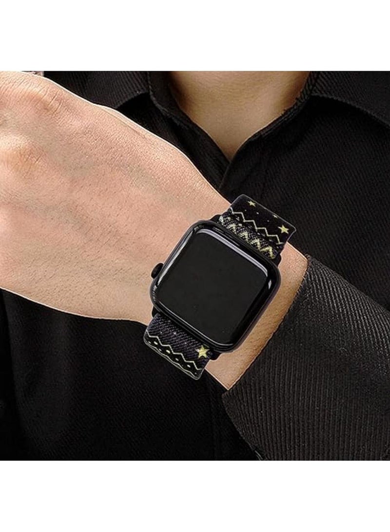 Y&D Applies To Iphone Watch 42/44/45/49mm Woven Nylon Plain Painted Strap - Image 3