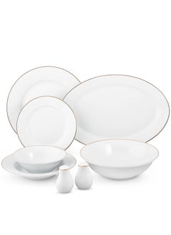 Dania 28-piece porcelain dining set with golden font, suitable for 6 people  - Image 2