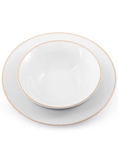 Dania 28-piece porcelain dining set with golden font, suitable for 6 people  - Image 3