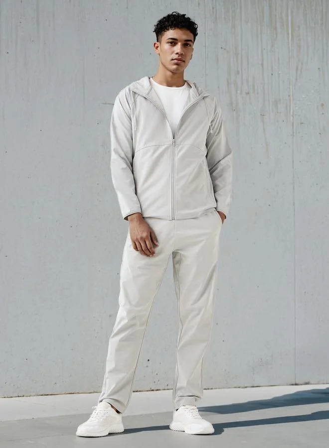 آكتف Regular Fit Zip Through Performance Hoodie