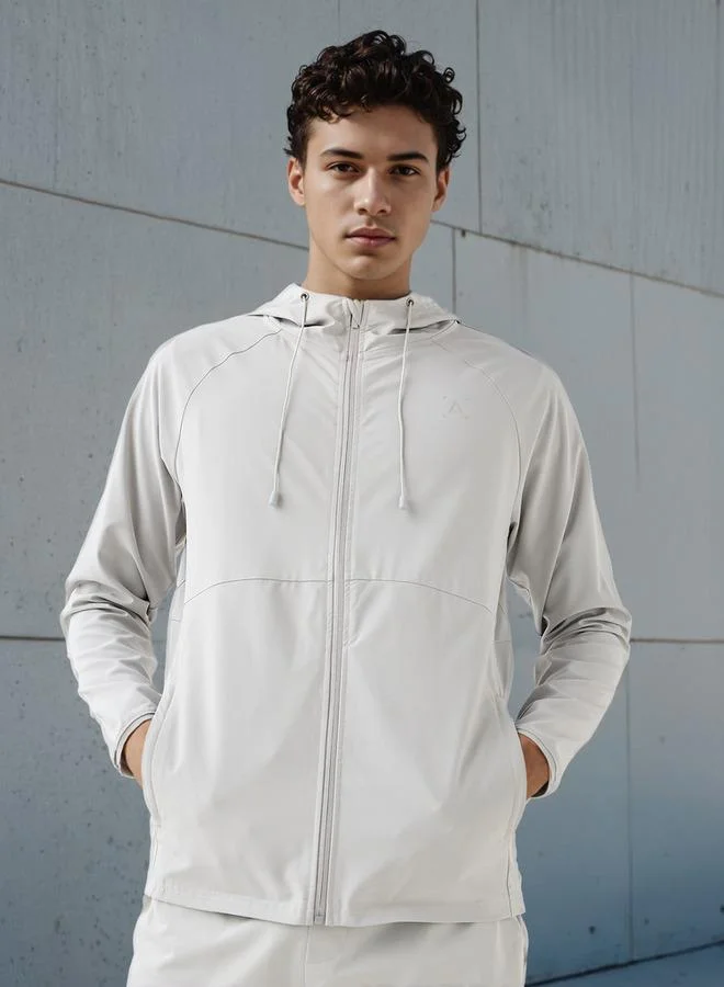 آكتف Regular Fit Zip Through Performance Hoodie