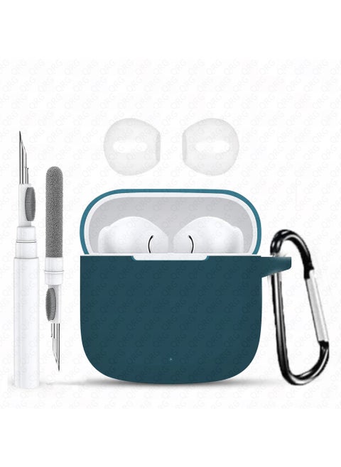 Silicone Protective Case Cover for Huawei FreeBuds Se 2/ Se 3 with Cleaner Kit and Ear Tips (Blue)