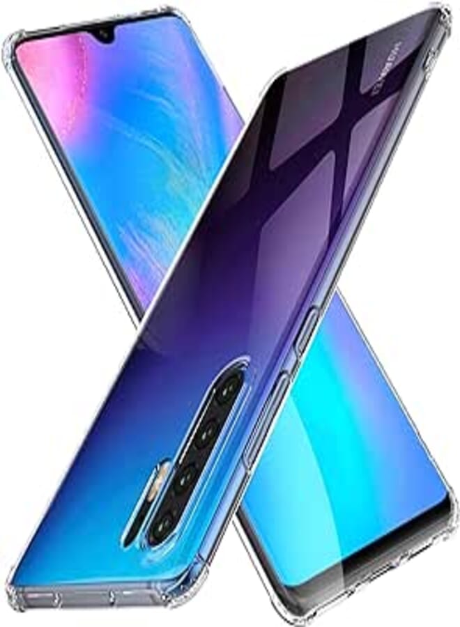 KuGi for Huawei P30 pro case, Ultra-thin Soft TPU Gel Cover) Slim-Fit)) anti-Scratch)) Shock absorption) Designed for Huawei P30 pro Smartphone - Crystal Clear