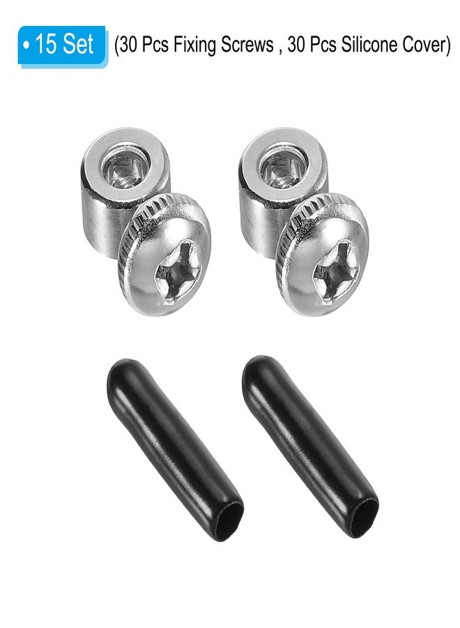 PATIKIL Replacement Adjustable Screws and End Caps Set, 15 Sets Jump Rope Spare Replacement Accessories for Jump Rope Speed Cable - Image 3