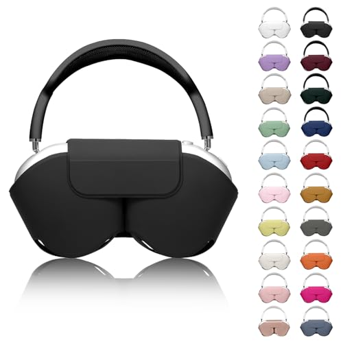 Youtec for Apple Airpods Max Case,Smart Case Cover Accessories with Sleep Mode Made by PU Leather Original Replacement Carrying Case for Airpod Pro Max Headphones, Black - Image 1