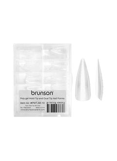 brunson Dual Nail Forms for Poly Extension Gel Pre-shaped False Tips with Scale 120pcs Manicure Tool for Nail Extensions Mold Nail Tips Acrylic Nails False Nails Manicure Tool  - Image 1