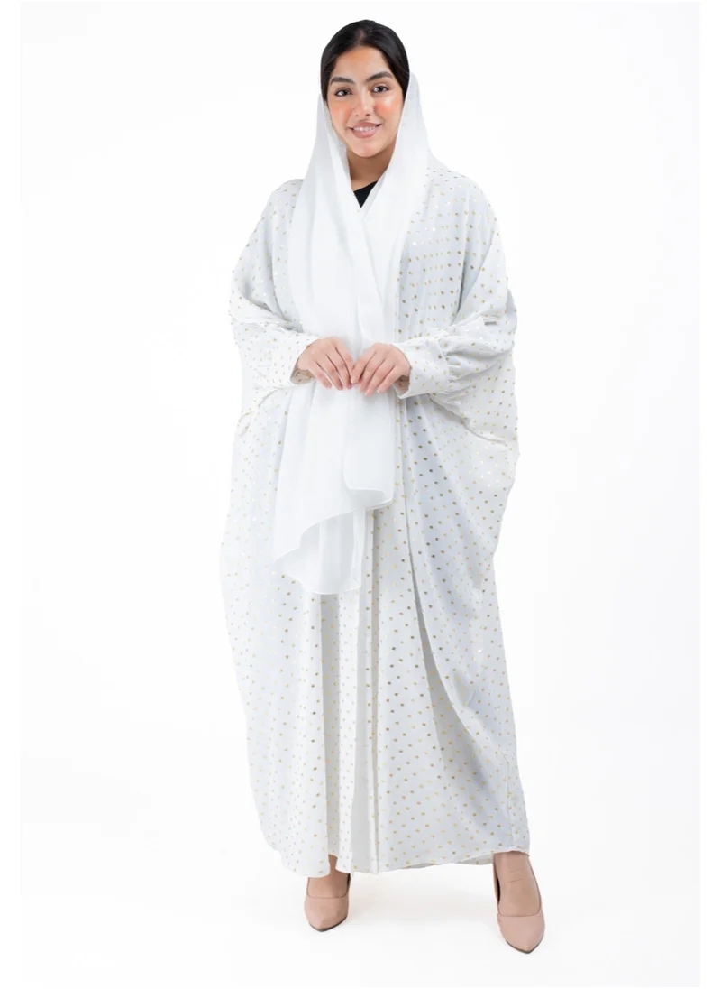 اكسا عباية AIK8004 ابيض