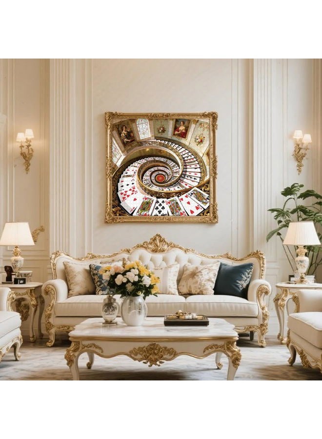 Cafly Jigsaw Puzzles for Adults 1024 Pieces - Challenging Fun Puzzles Stunning Art Wall Decor, Gift for Adult Puzzle Lovers, Family Game, Spiral Staircase - Image 2