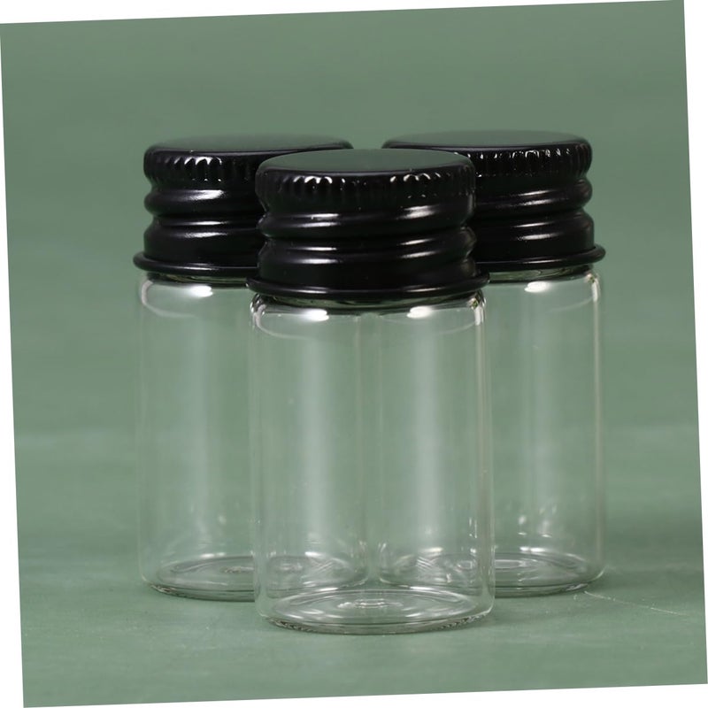 Sealed Glass Ink Bottles Aluminum Cap 12pcs Set Screw Bottle Storage Container - Image 4