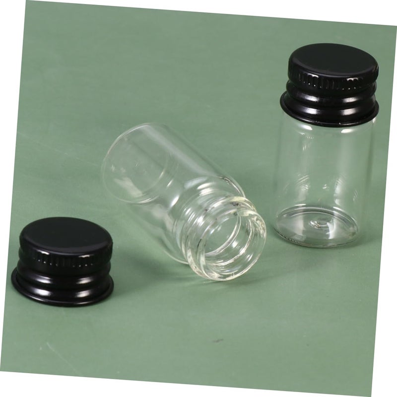 Sealed Glass Ink Bottles Aluminum Cap 12pcs Set Screw Bottle Storage Container - Image 5