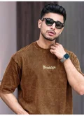 مانياك MN24-RN-3/4TH-BROWN-BKLYN-ACIDWASH