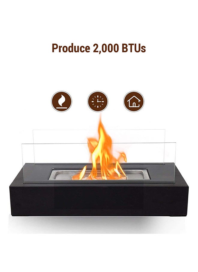 Generic - Indoor Tabletop Firepit Your Portable Indoor Outdoor Fire Pit with Dancing Flames Modern Design and Robust Steel Base - Image 1