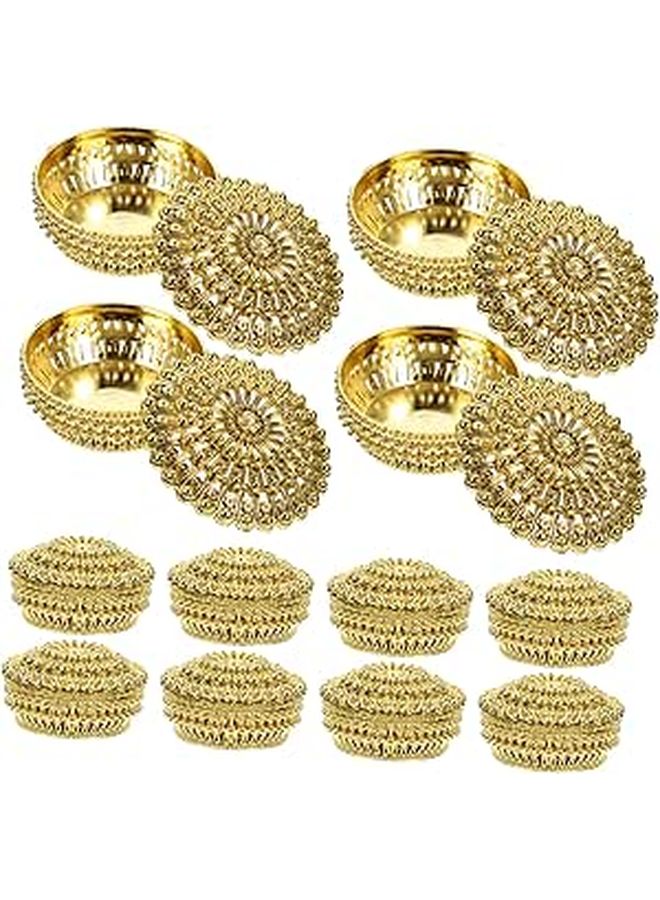 Unomor Gold Gilded Perfume Holder Candy Boxes 12pcs Wedding Favor Boxes for Boys and Girls Birthday Parties Festivals - Image 1