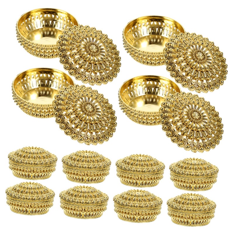 Unomor Gold Gilded Perfume Holder Candy Boxes 12pcs Wedding Favor Boxes for Boys and Girls Birthday Parties Festivals - Image 2
