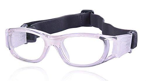 VOLOCOVER（TM Unisex Kids Protective Sports Goggles Glasses for Basketball Football Volleyball Squash Hockey (White) - Image 2