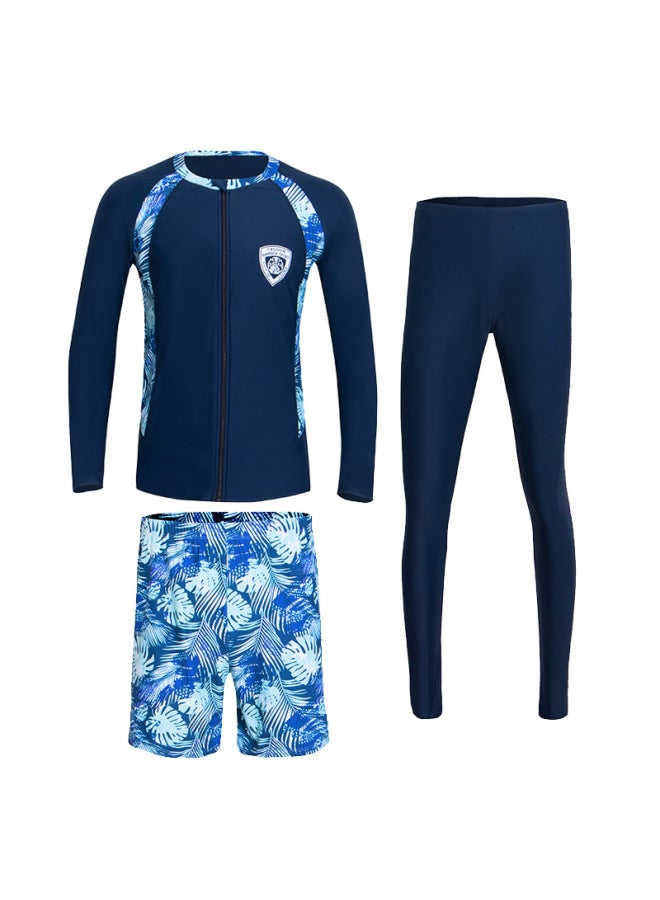 Couple Swimwear Women's Long Sleeve Long Pants Three Or Four Piece Set Plus Size Outdoor Surfing Wetsuit Men's Separate Swimwear