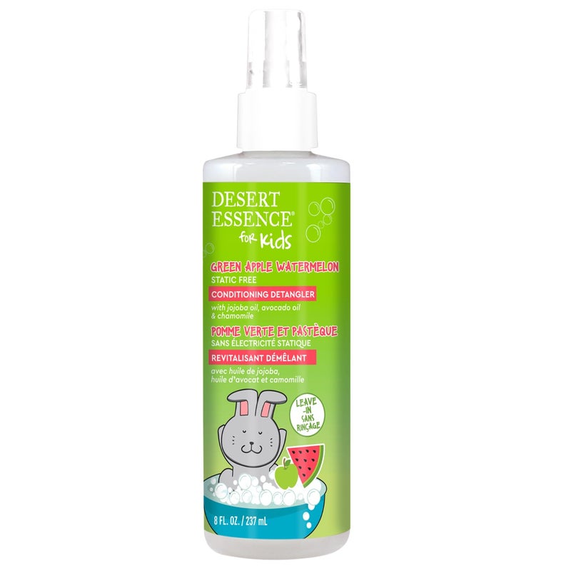 Desert Essence Kids Conditioing Detangler Spray 8.0 fl oz - Vegan, Gluten-Free. Cruelty-Free - Leaves hair smooth, shiny and easy to comb through - Gentle Formula - Image 2