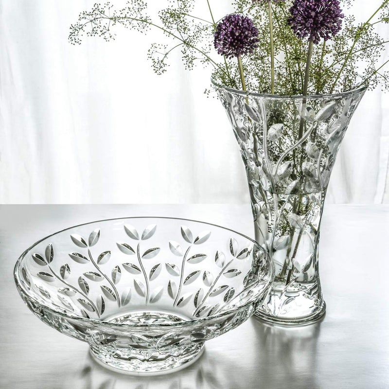 Barski Vase - Round Opening Glass Vase - for Flowers - Roses - Designed - 11.75" H - by Barski - Made in Europe - Image 2