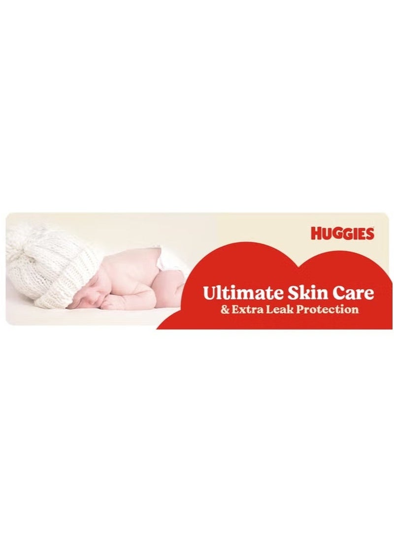 HUGGIES Extra Care Newborn Diapers, Disposable Diapers Size 1 (Up to 5kg) Jumbo Pack of 64 Diapers - Image 4