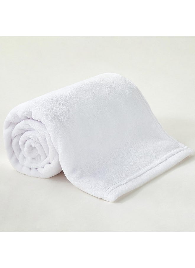 BEDELITE - BEDELITE Baby Blankets for Boys and Girls 30" x 40", Soft Cozy Fuzzy Fleece Blanket for Kids Infant Newborn, Warm and Breathable Toddler Blanket for Crib Stroller Bed Travel, White - Image 1