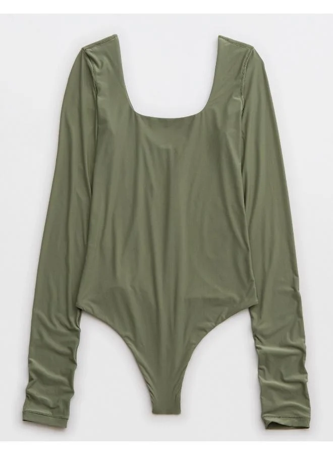 Aerie SMOOTHEZ Long Sleeve Bodysuit