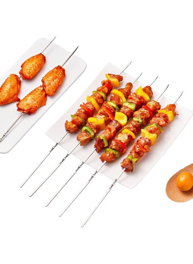 Suncojia 304 Stainless Steel Barbecue Skewers, Meat Kebab Skewers, Grilling Needles, Barbecue Tools, 50 Pieces - Image 2